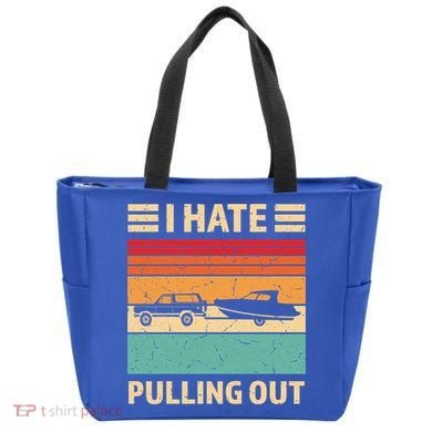 Retro Boating I Hate Pulling Out Funny Boat Captain Gift Tote Bag