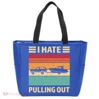 Retro Boating I Hate Pulling Out Funny Boat Captain Gift Tote Bag thumb 0