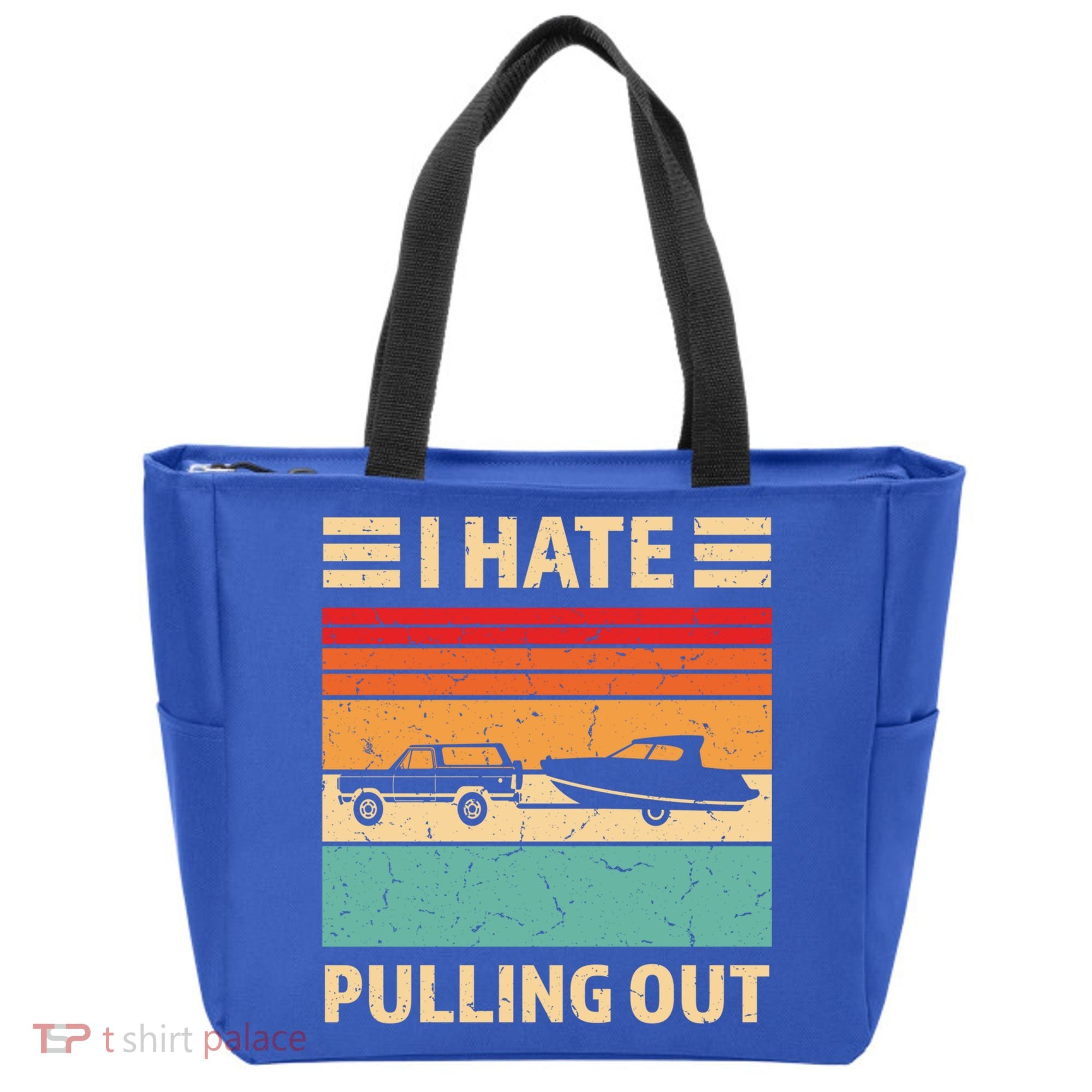 Retro Boating I Hate Pulling Out Funny Boat Captain Gift Tote Bag