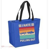 Retro Boating I Hate Pulling Out Funny Boat Captain Gift Tote Bag thumb 2