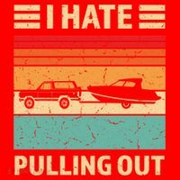 Retro Boating I Hate Pulling Out Funny Boat Captain Gift Santa Hat thumb 1