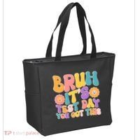Retro Bruh Its Test Day You Got This Tote Bag thumb 2