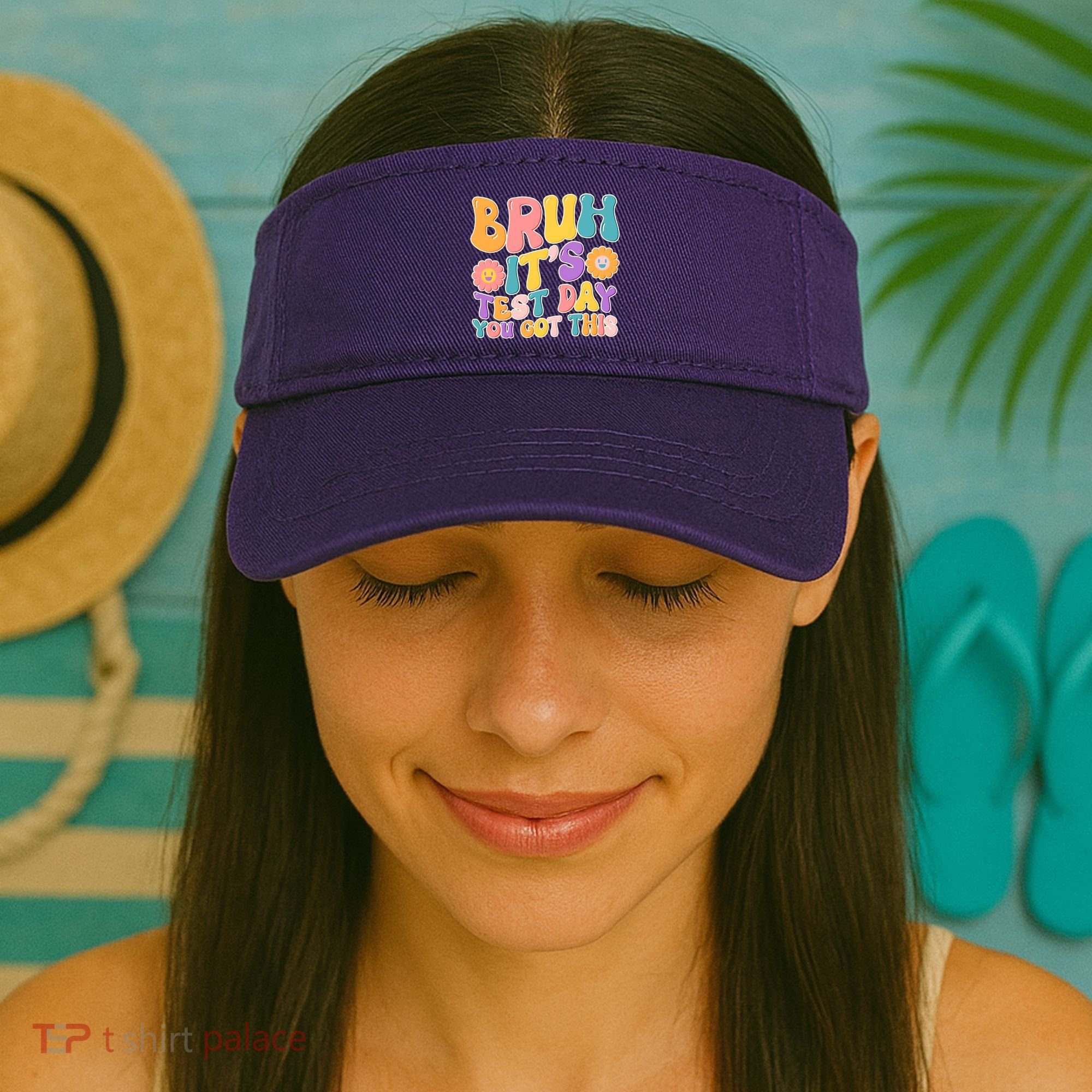 Retro Bruh Its Test Day You Got This Visor