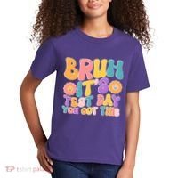 Retro Bruh Its Test Day You Got This Kids T-Shirt thumb 2