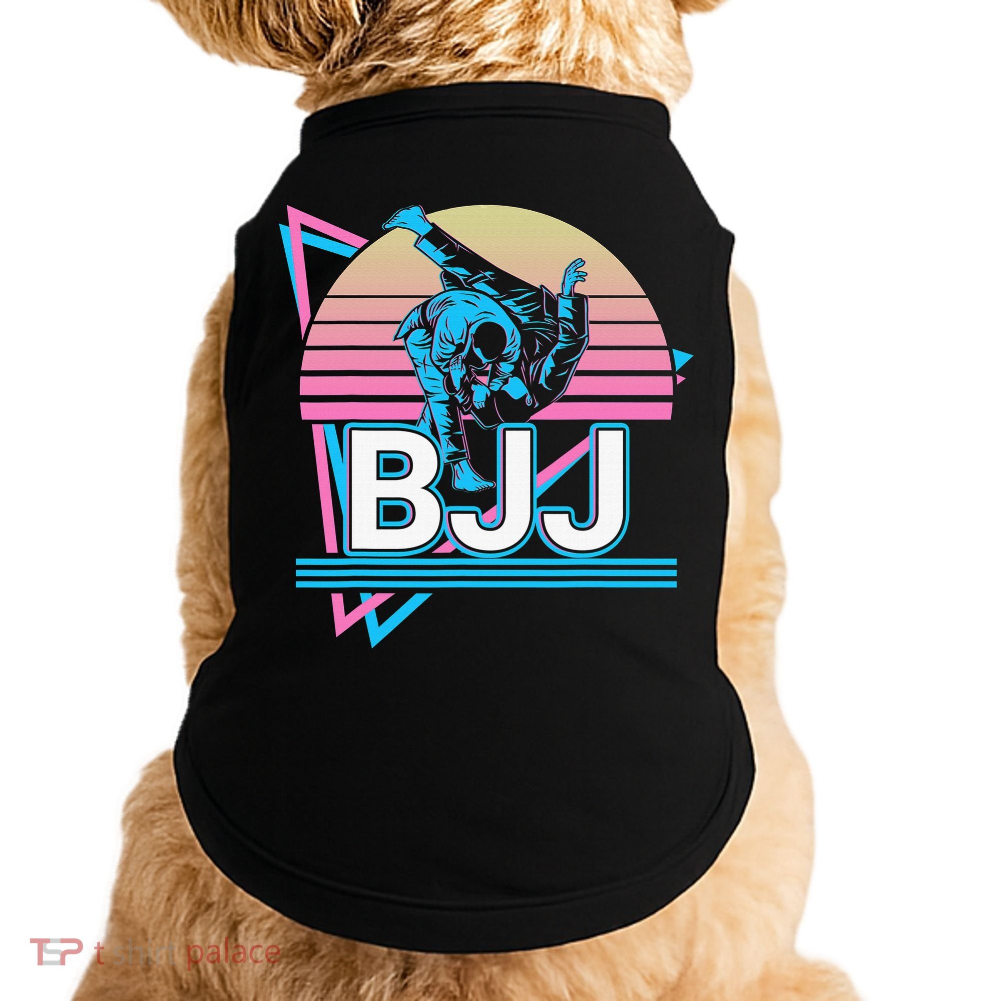 Retro Brazilian Jiu Jitsu Funny BJJ Gifts Doggie Tank