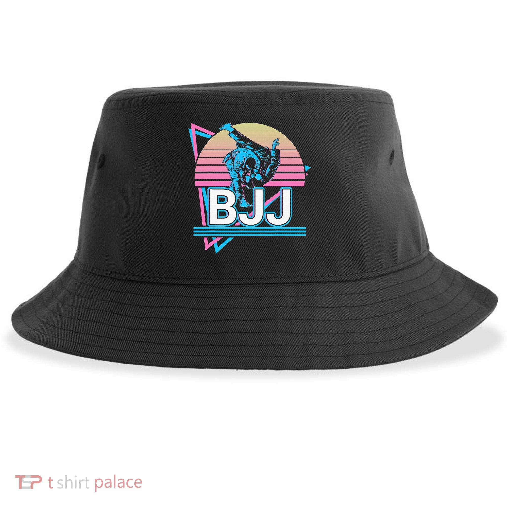 Retro Brazilian Jiu Jitsu Funny BJJ Gifts Sustainable Bucket Hat