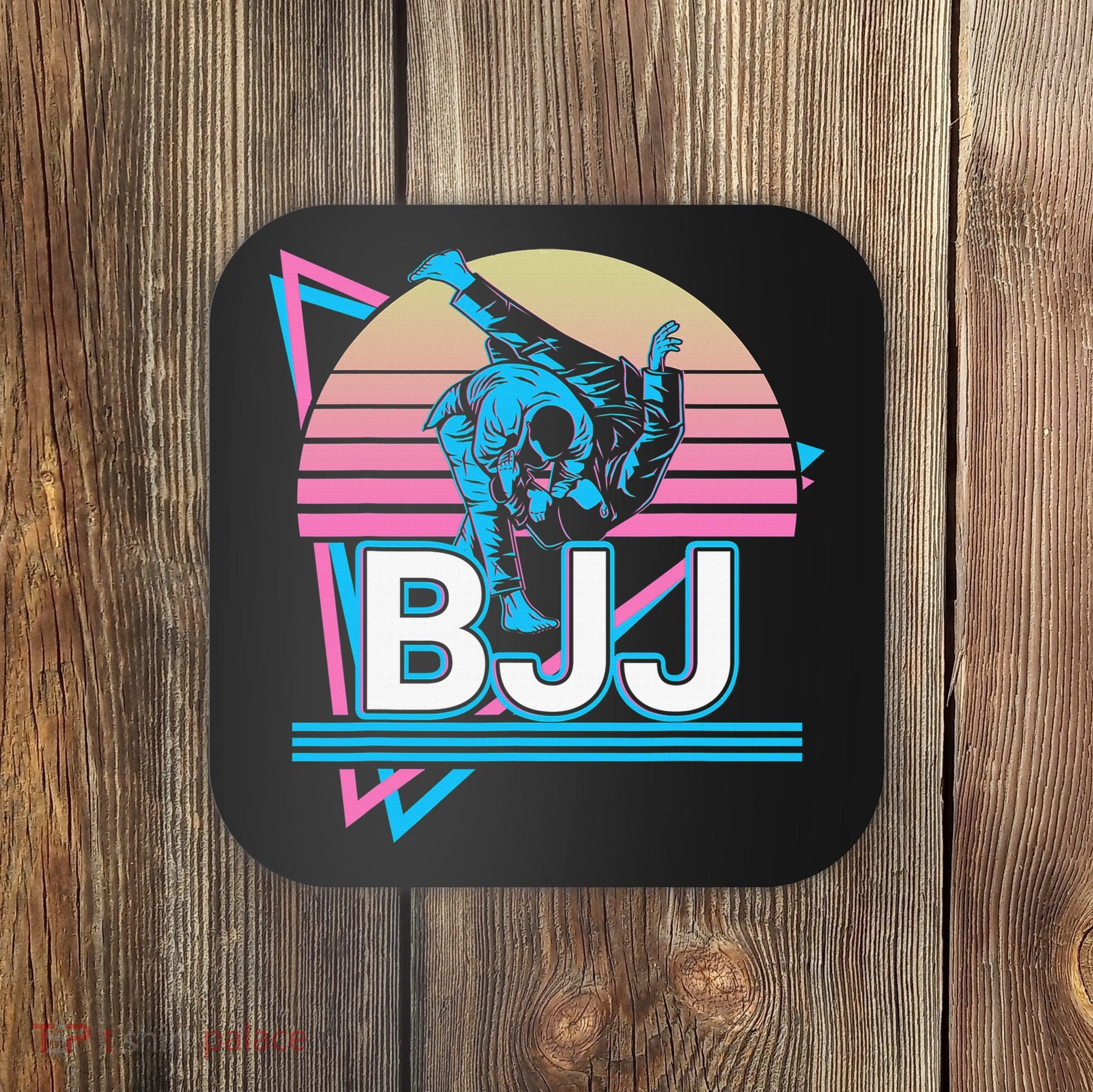 Retro Brazilian Jiu Jitsu Funny BJJ Gifts Coaster
