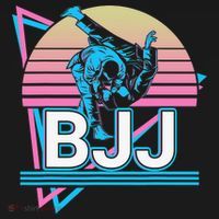 Retro Brazilian Jiu Jitsu Funny BJJ Gifts Coaster thumb 2