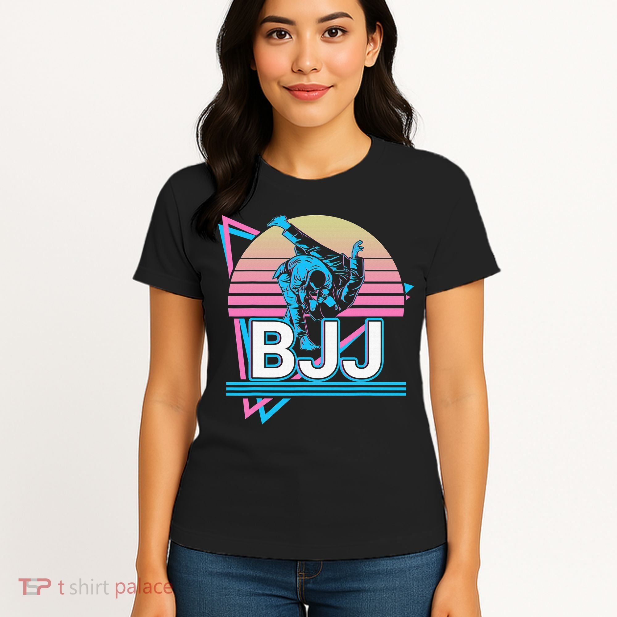 Retro Brazilian Jiu Jitsu Funny BJJ Gifts Women's T-Shirt