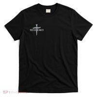 Redeemed By Jesus Christ 3 Nails Cross Christian Faith Embroidered Embroidered T-Shirt thumb 0
