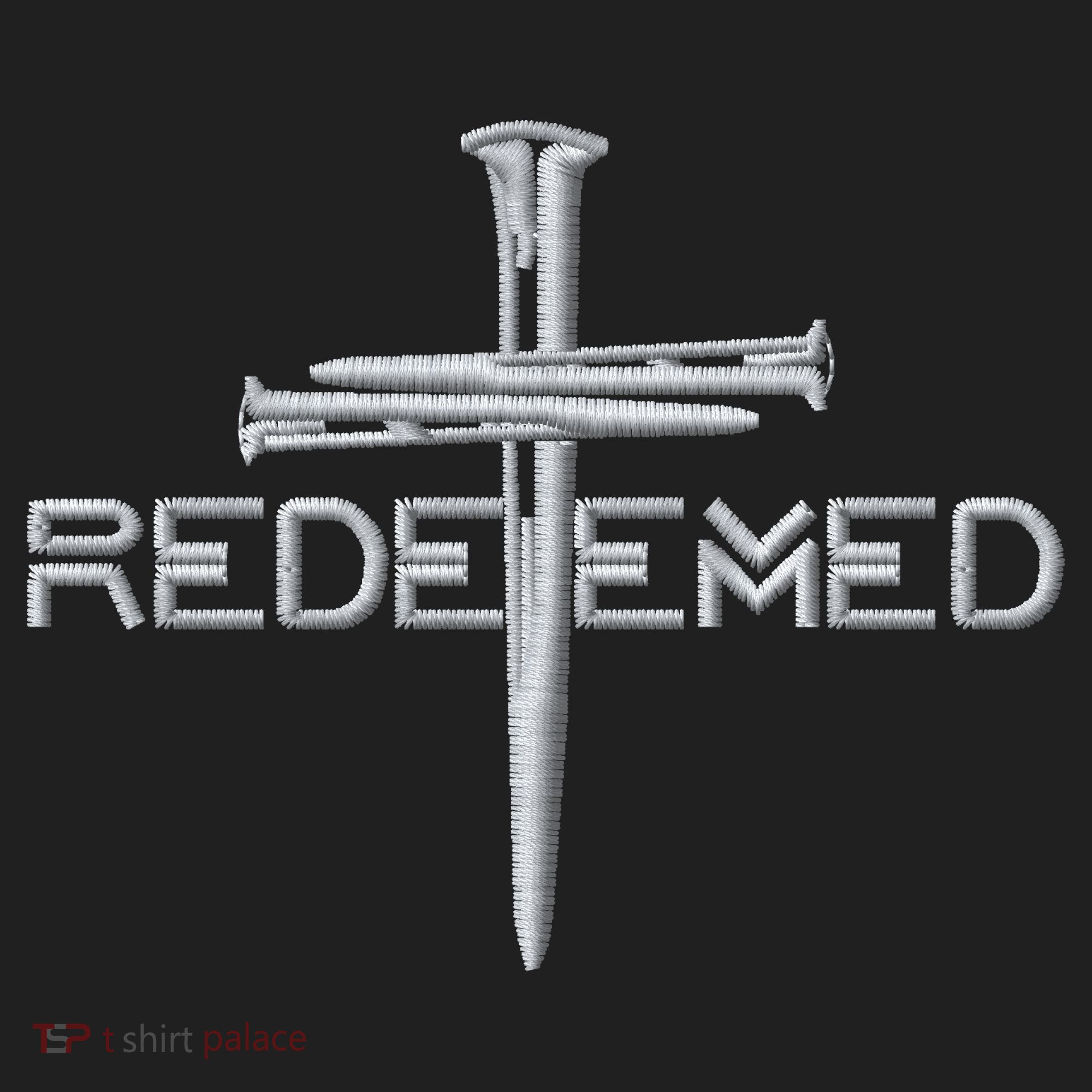Redeemed By Jesus Christ 3 Nails Cross Christian Faith Embroidered Embroidered Beanie