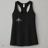 Redeemed By Jesus Christ 3 Nails Cross Christian Faith Embroidered Embroidered Women's Tank Top thumb 3