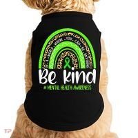 Rainbow Be Kind Mental Health Awareness Doggie Tank thumb 0