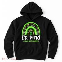Rainbow Be Kind Mental Health Awareness Hoodie thumb 0