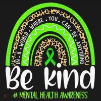 Rainbow Be Kind Mental Health Awareness Ornament thumb 1