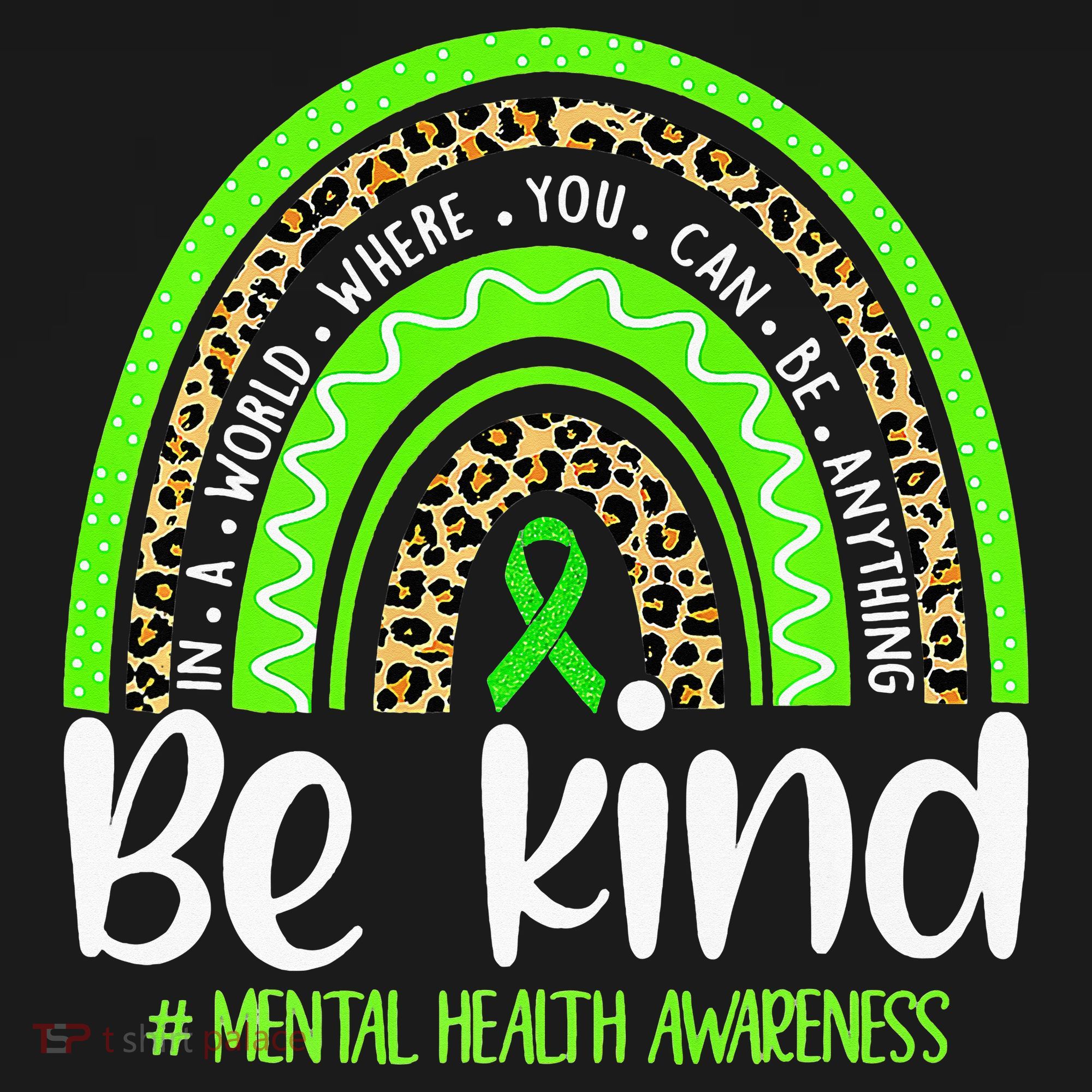 Rainbow Be Kind Mental Health Awareness Ornament