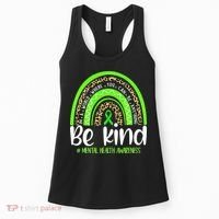 Rainbow Be Kind Mental Health Awareness Women's Tank Top thumb 0
