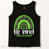 Rainbow Be Kind Mental Health Awareness Tank Top thumb 2