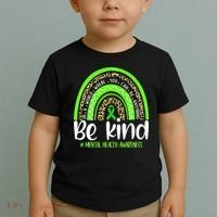 Rainbow Be Kind Mental Health Awareness Toddler T-Shirt thumb 2