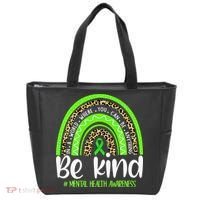 Rainbow Be Kind Mental Health Awareness Tote Bag thumb 0