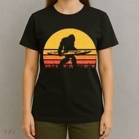 Retro Bigfoot Kayak Gift Vintage Sasquatch Kayaking Gift T-Shirt thumb 4