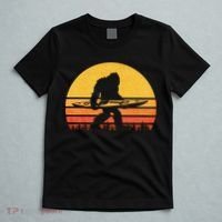 Retro Bigfoot Kayak Gift Vintage Sasquatch Kayaking Gift T-Shirt thumb 5
