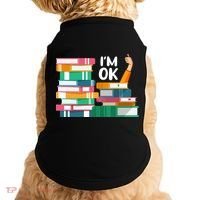 Reading Book Lovers I'm Ok National Book Lovers Day Cute Gift Doggie Tank thumb 0