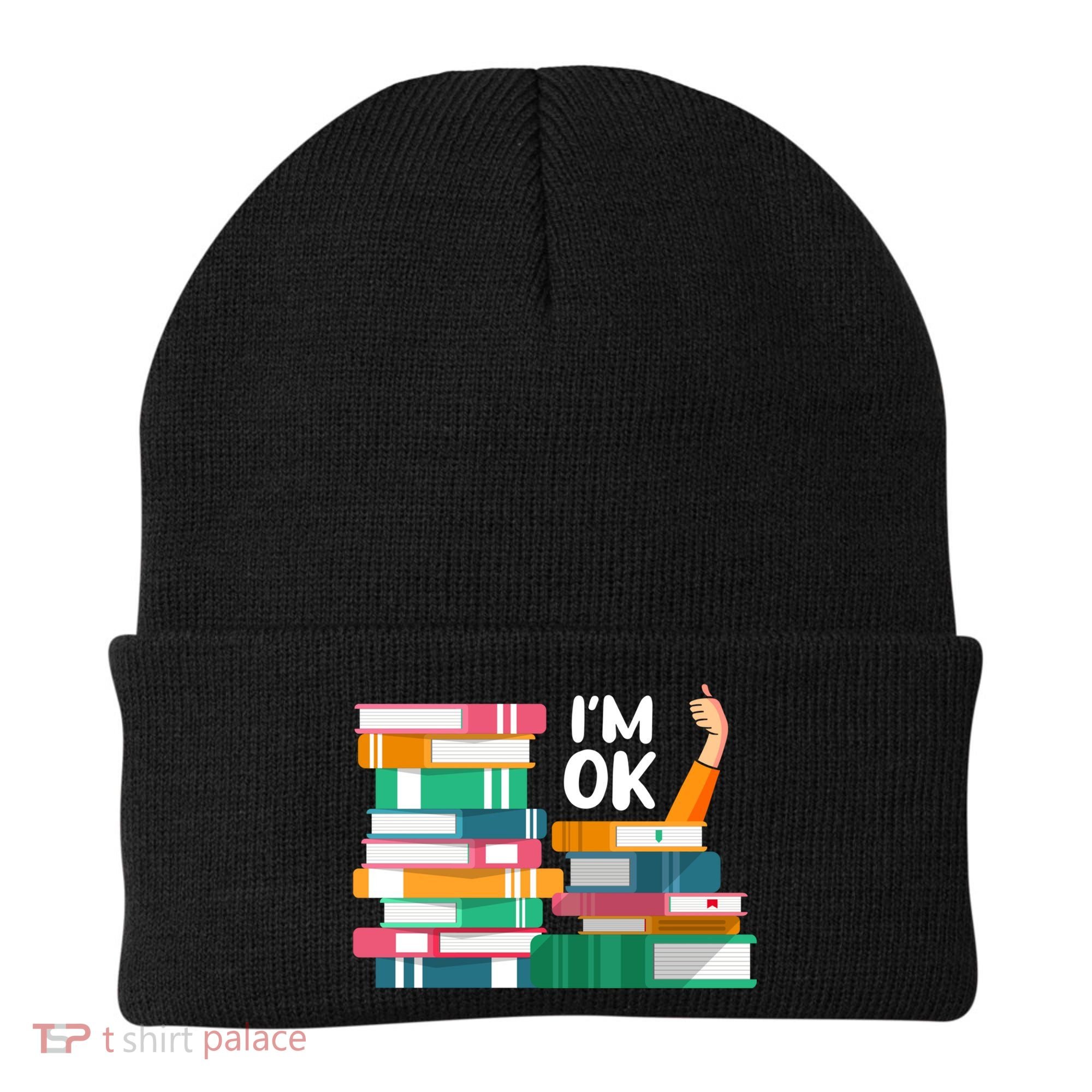 Reading Book Lovers I'm Ok National Book Lovers Day Cute Gift Beanie