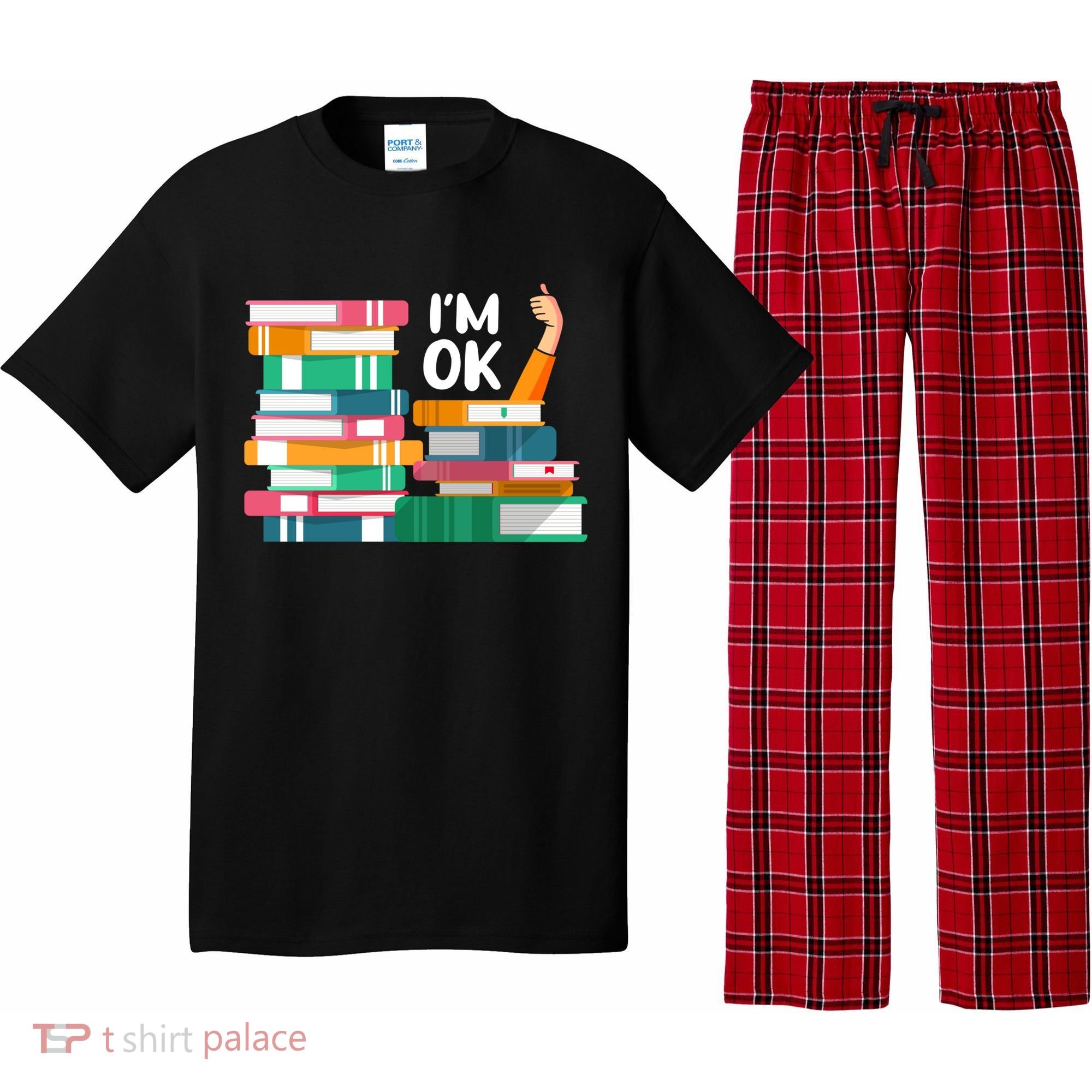 Reading Book Lovers I'm Ok National Book Lovers Day Cute Gift Pajama Set