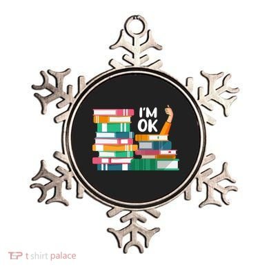 Reading Book Lovers I'm Ok National Book Lovers Day Cute Gift Ornament