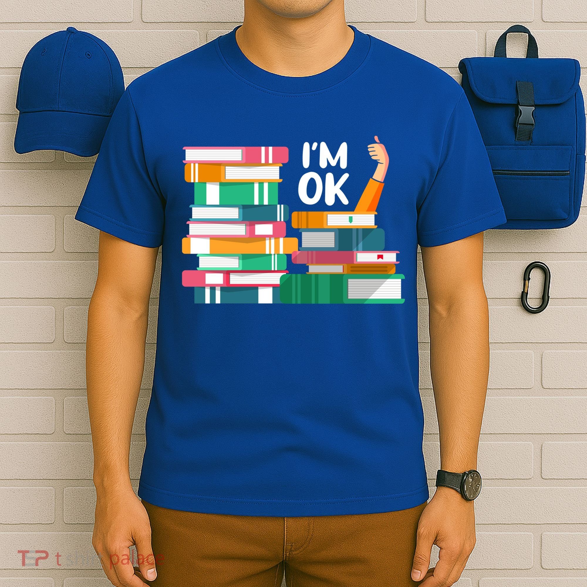 Reading Book Lovers I'm Ok National Book Lovers Day Cute Gift T-Shirt