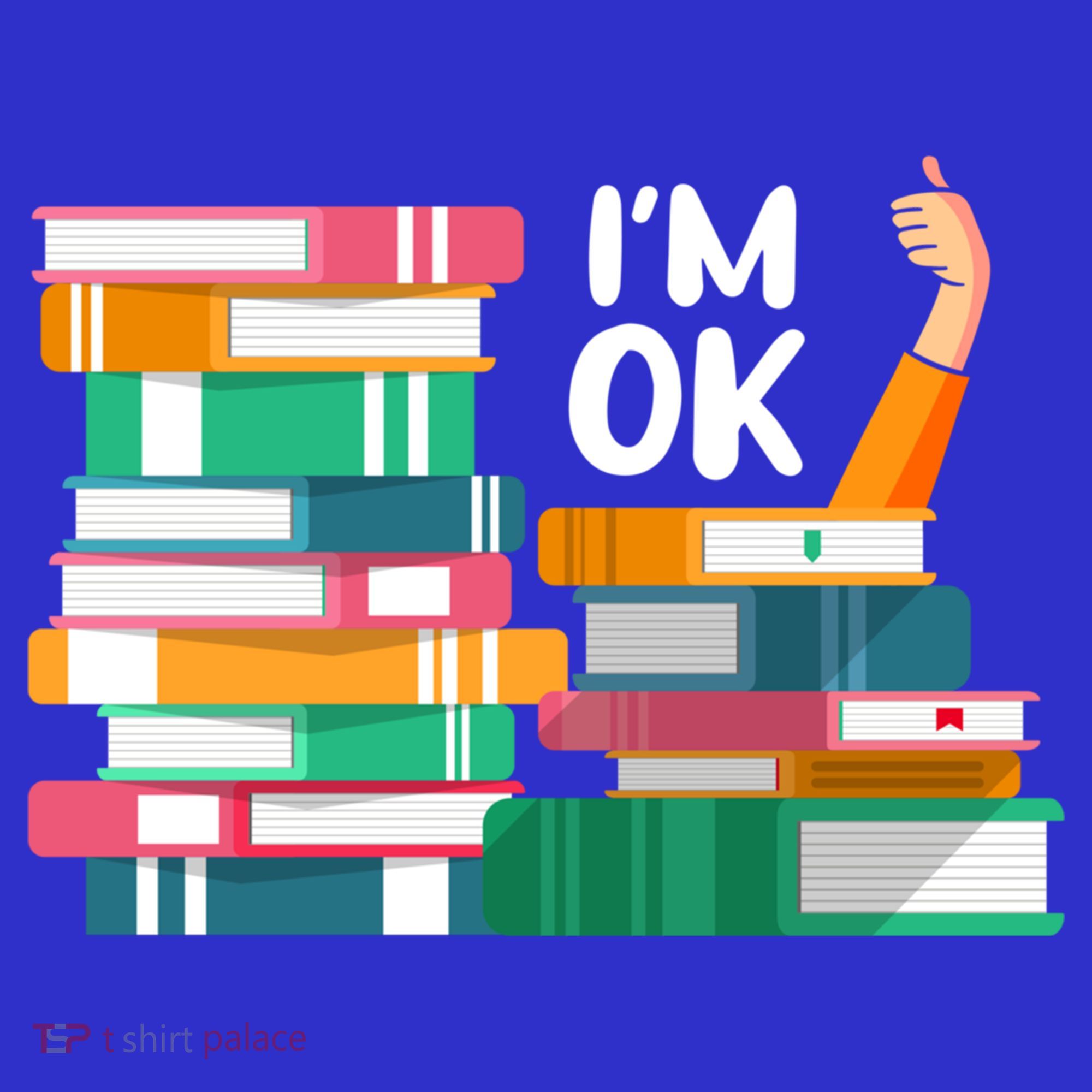 Reading Book Lovers I'm Ok National Book Lovers Day Cute Gift Toddler Hoodie