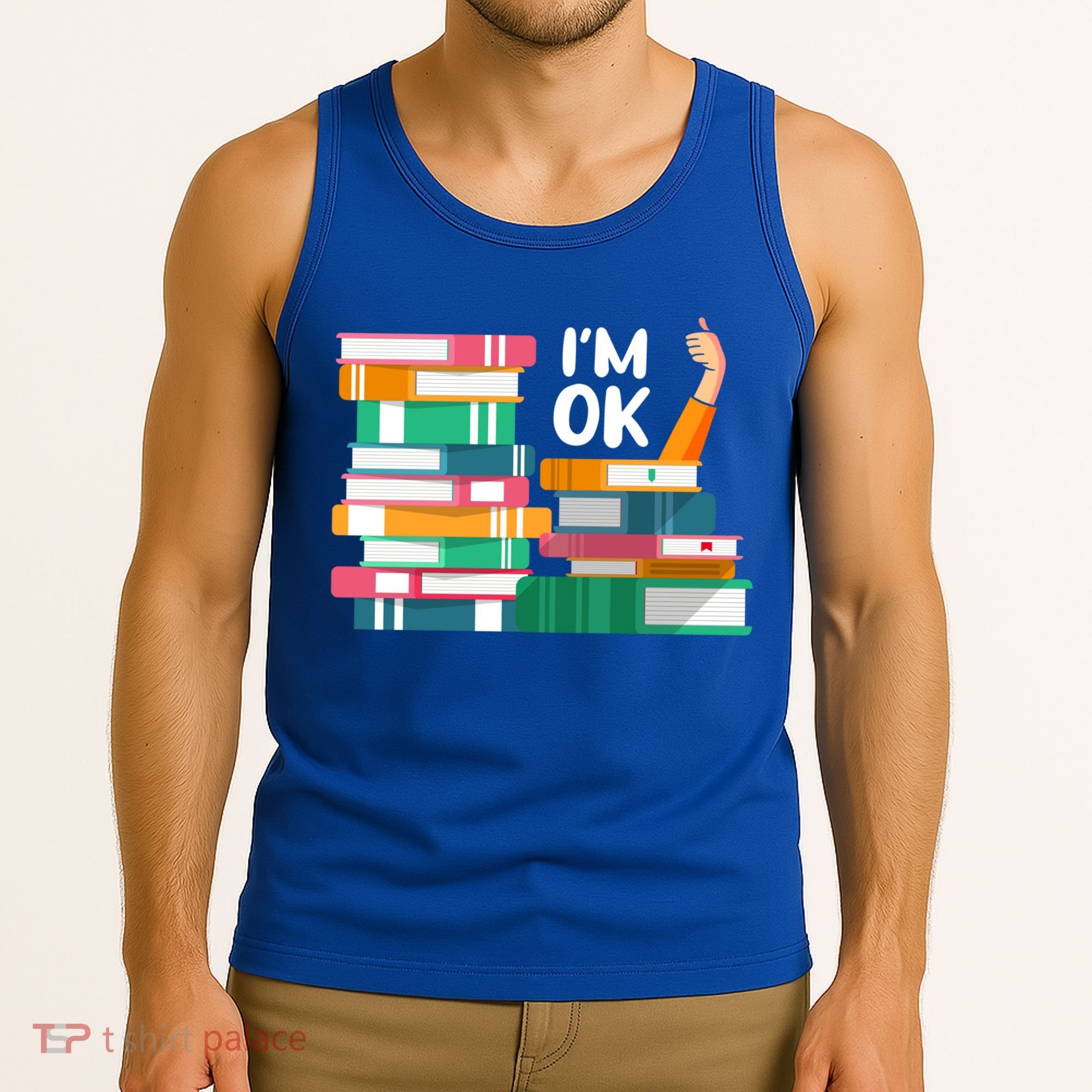 Reading Book Lovers I'm Ok National Book Lovers Day Cute Gift Tank Top