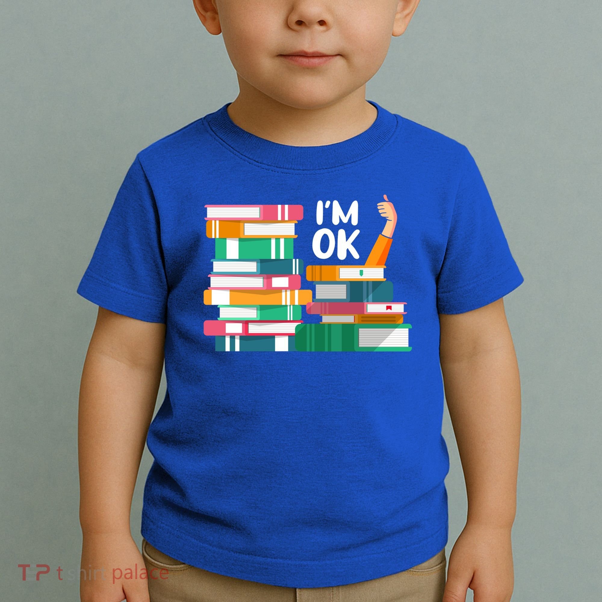 Reading Book Lovers I'm Ok National Book Lovers Day Cute Gift Toddler T-Shirt