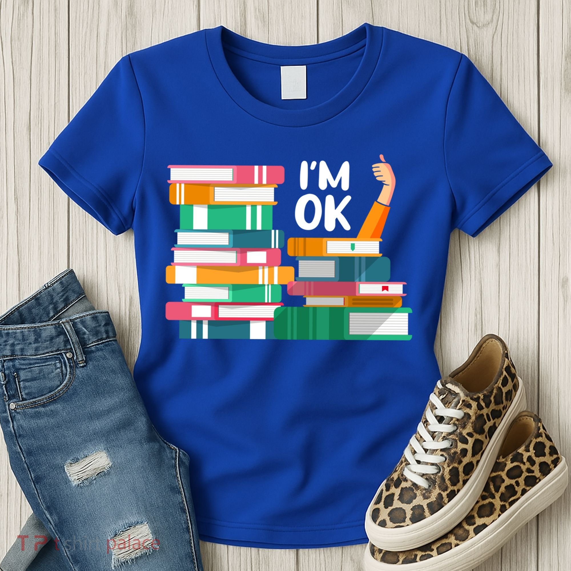 Reading Book Lovers I'm Ok National Book Lovers Day Cute Gift Women's T-Shirt
