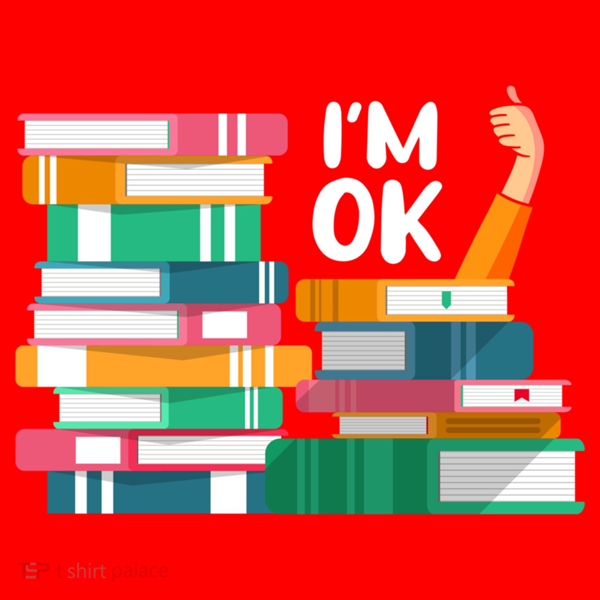 Reading Book Lovers I'm Ok National Book Lovers Day Cute Gift Santa Hat