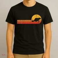 Retro Beaver Lover Funny Beaver Vintage T-Shirt thumb 3