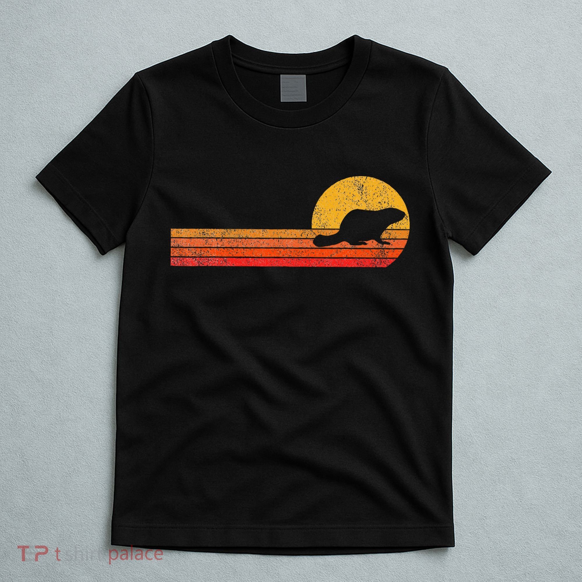 Retro Beaver Lover Funny Beaver Vintage T-Shirt