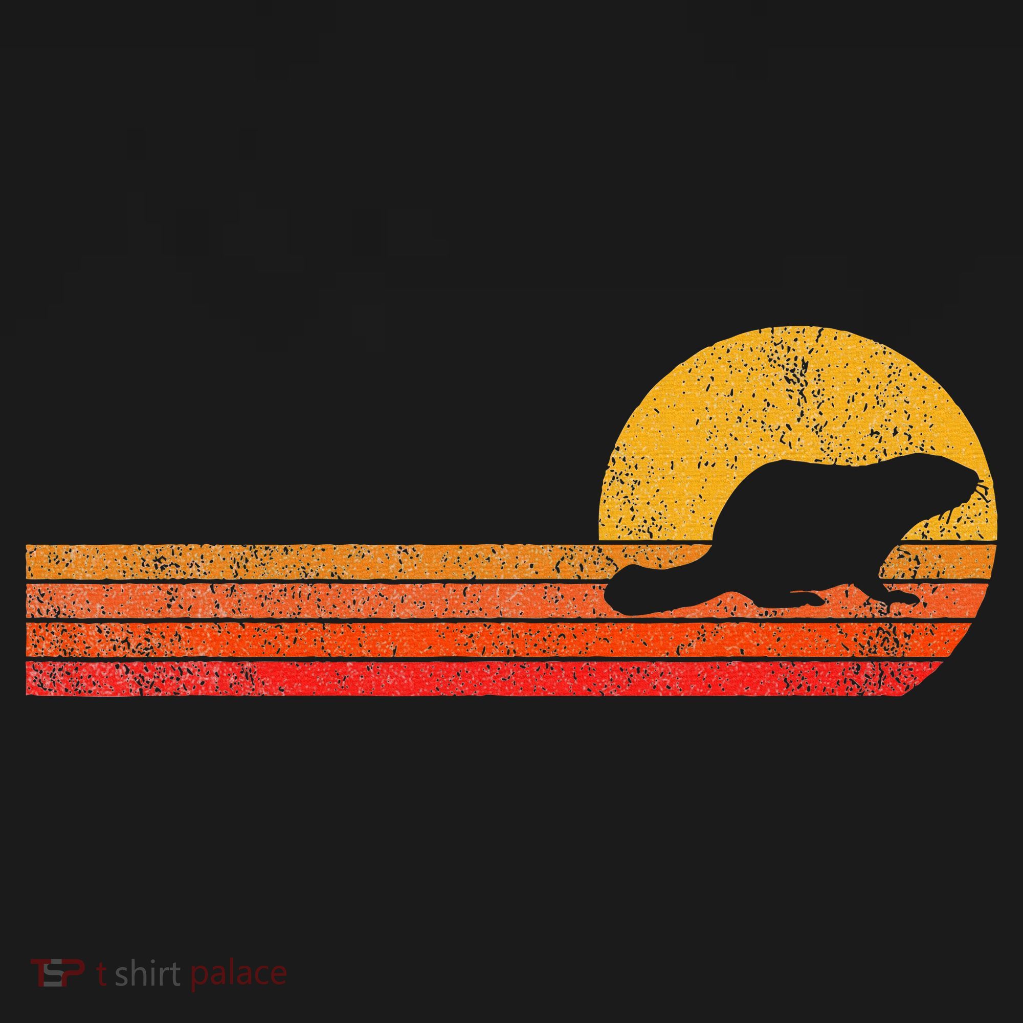 Retro Beaver Lover Funny Beaver Vintage T-Shirt