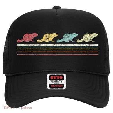 Retro Beaver Lover Funny Beaver Vintage Hat