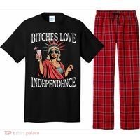 Retro Bitches Love Independence Funny Pajama Set thumb 0