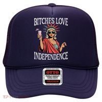 Retro Bitches Love Independence Funny Hat thumb 0