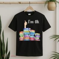 Reading Book Lovers Im Ok National Book Lovers Day T-Shirt thumb 2