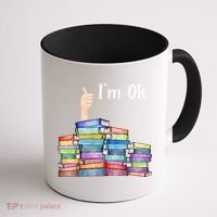 Reading Book Lovers Im Ok National Book Lovers Day Coffee Mug thumb 1