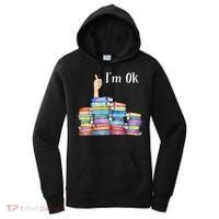 Reading Book Lovers Im Ok National Book Lovers Day Women's Hoodie thumb 0