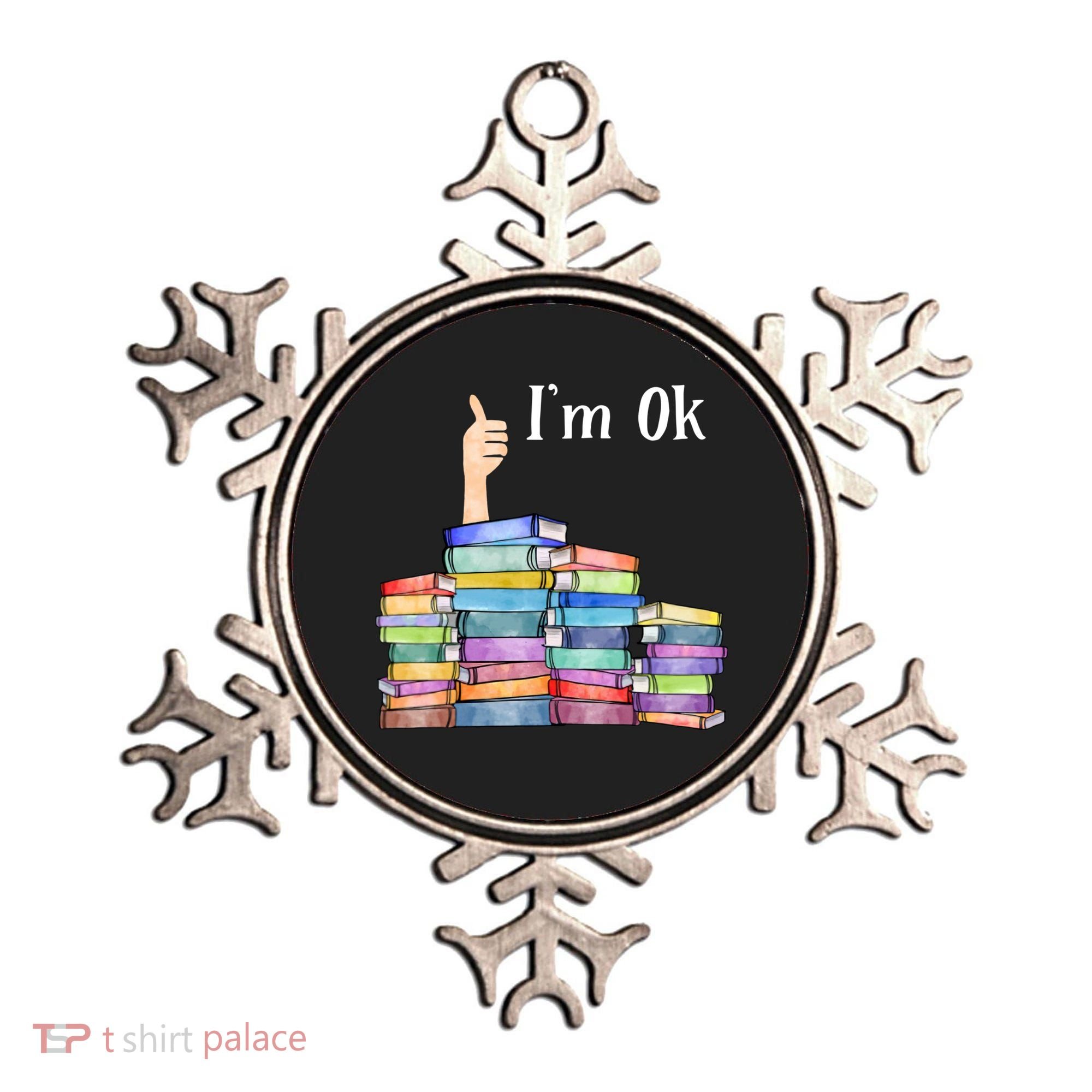 Reading Book Lovers Im Ok National Book Lovers Day Ornament