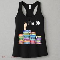 Reading Book Lovers Im Ok National Book Lovers Day Women's Tank Top thumb 3