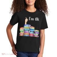 Reading Book Lovers Im Ok National Book Lovers Day Kids T-Shirt thumb 2