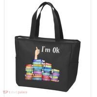 Reading Book Lovers Im Ok National Book Lovers Day Tote Bag thumb 3