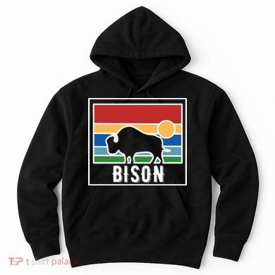 Retro Bison Logo Hoodie